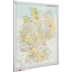 Whiteboard landkaart - Duitsland postcodes - Smit Visual