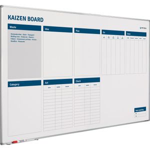 Whiteboard Kaizen verbeterbord - 100x100 cm - Smit Visual