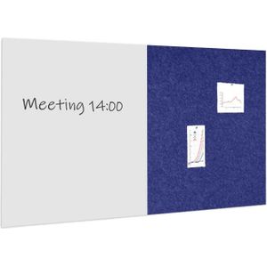Whiteboard / prikbord pakket 100x200 cm - 1 whiteboard + 1 akoestisch - IVOL