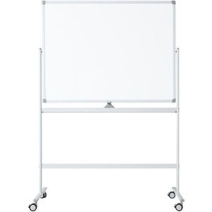Verrijdbaar whiteboard - Dubbelzijdig en magnetisch - 90x120 cm - Wit - IVOL
