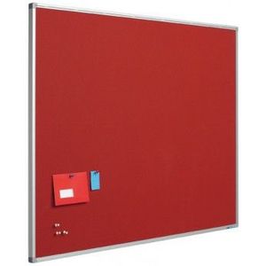 Prikbord bulletin 16mm rood - 90x180 cm - Smit Visual