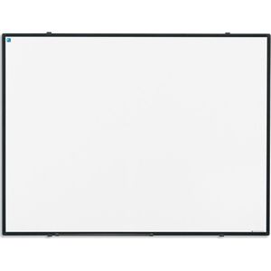 Whiteboard gelakt staal - Softline profiel zwart - 100x200 cm - Smit Visual