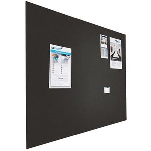 Prikbord bulletin - Zwevend - 90x120 cm  - Zwart - Smit Visual