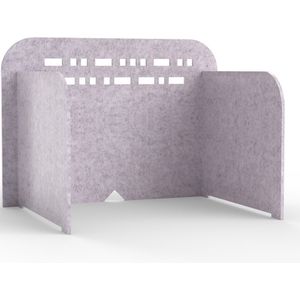 Akoestische scheidingswand PET-vilt - 70x55x50 cm – Lichtgrijs - Smit Visual