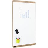 Rocada Natural magnetisch whiteboard - Hout design - 75 x 115 cm -