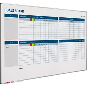 Whiteboard Doelstellingen verbeterbord - 90x120 cm - Smit Visual