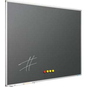 Krijtbord Antraciet Grijs, 120 x 180 cm - Smit Visual