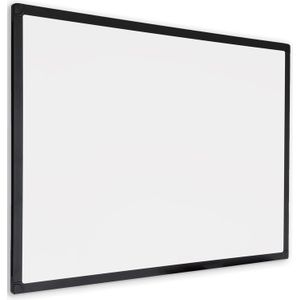 Whiteboard met zwart frame - Magnetisch - 90x120 cm - IVOL