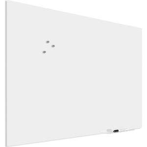 Premium glassboard met blinde bevestiging - 90x120 cm - Wit - IVOL