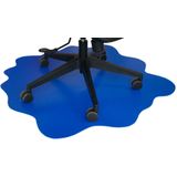 Vloerbeschermer - Splash - Harde vloer -  105x105 cm - Blauw - IVOL