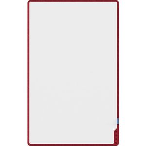 PLAYBOARD whiteboard 75 x 118 cm - rood - Legamaster