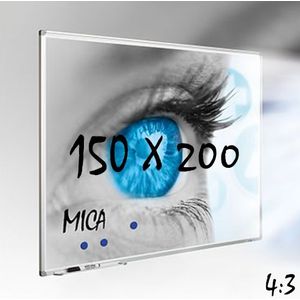 Mica projectiebord / whiteboard 150x200 cm - 4:3 - Smit Visual