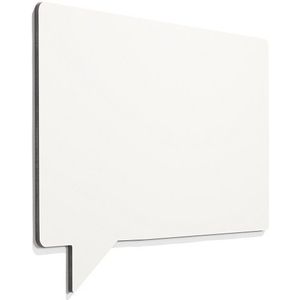 Chameleon frameless whiteboard - Tekstballon - Wit - 88x118 cm - Smit Visual