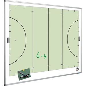 Whiteboard met hockeyveld - 90 x 120 cm - Smit Visual