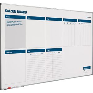 Whiteboard Kaizen verbeterbord - 90x180 cm - Smit Visual