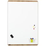Rocada Natural magnetisch whiteboard - Hout design - 100 x 150 cm -