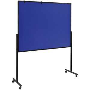 Mobiel Multibord Premium XL - Blauw prikbord / Wit whiteboard - 150x12 - Legamaster