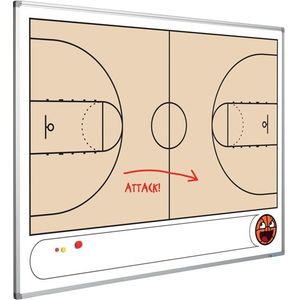Whiteboard met Basketbalveld - 90 x 120 cm - Smit Visual