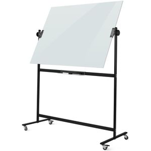 Verrijdbaar glassboard - Dubbelzijdig - 100x150 cm - TWINCO