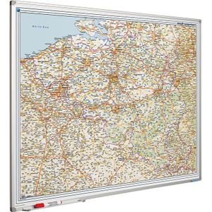 Whiteboard landkaart - België & Luxemburg wegenkaart - Smit Visual