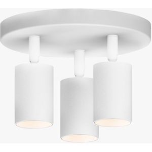Plafondlamp | Wit | 3 | LED spot | Rond | Verstelbaar | Dimbaar