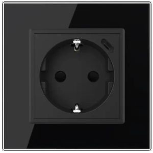 Livolo | Zwart | SR | Wandcontactdoos + USB-C oplader - Bekijk hier!