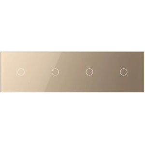 Livolo | Goud | 1+1+1+1 | Puls | Schakelaar - Bekijk hier!