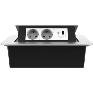 Pop-up stopcontact 3-voudig & 2x USB, 2x