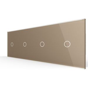 Livolo | Goud | 1+1+1+1 | Dimmer | Wisselschakelaar | EC | Smart Home