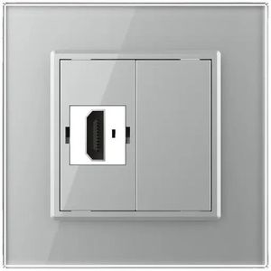 Livolo | Grijs | SR | HDMI | Blindplaat - Bekijk hier!