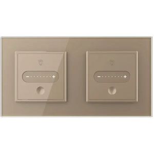 Livolo | Goud | SR+SR | Slide-Dimmer | Wisselschakelaar | Smart Home -