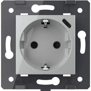 Livolo | Grijs | SR | Module | Wandcontactdoos + USB-C Oplader -