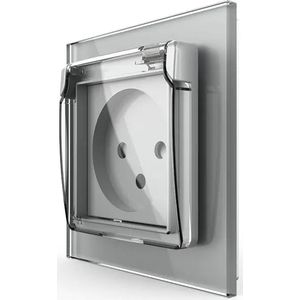 Livolo - Wandcontactdoos - Grijs - Zonder Randaarde - IP44