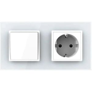 Wipschakelaar | Aan/Uit | Wandcontactdoos | Wit | Livolo
