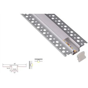 Stucprofiel - Inbouw - Aluminium - 4 Meter - Recht - 17 x 14.5 - COB