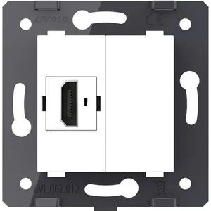 Livolo | Wit | SR | HDMI aansluiting | Blindplaat - Bekijk hier!