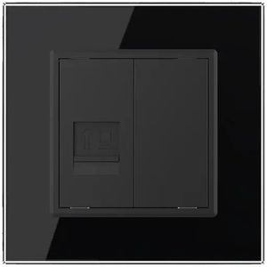 Livolo | Zwart | SR | Netwerk Cat.6 | Blindplaat - Bekijk hier!