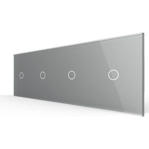 Livolo | Grijs | 1+1+1+1 | Dimmer | Wisselschakelaar | EC | Smart Home