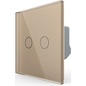 Livolo | Goud | 2 | Dimmer | Wisselschakelaar