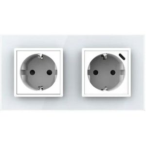 Livolo | Wit | SR+SR | Wandcontactdoos | Wandcontactdoos + USB-C