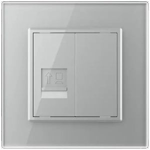 Livolo | Grijs | SR | Netwerk Cat.6 | Blindplaat - Bekijk hier!