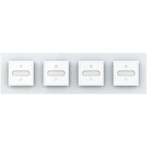 Livolo | Wit | SR+SR+SR+SR | Slide-Dimmer | Wisselschakelaar | Smart