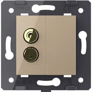 Livolo | Goud | SR | Audio- Banaan stekker | Blindplaat - Bekijk hier!