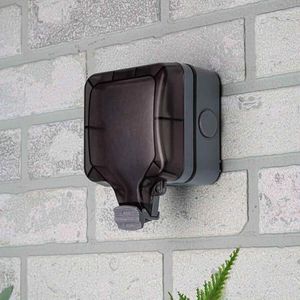 Buiten wandcontactdoos | 1 Stopcontact | Waterdicht | Smart Home