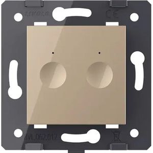 Livolo | Goud | SR | Module | Aan/Uit | Dubbel | Wisselschakelaar -