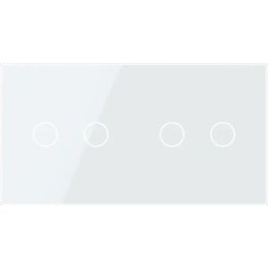 Livolo | Wit | 2+2 | Aan/Uit | Wisselschakelaar | Smart Home - Bekijk