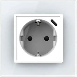 Livolo | Wit | SR | Wandcontactdoos + USB-C Oplader - Bekijk hier!