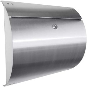 HDD Pro - Inox Plus Model Rond - Wandbrievenbus - Geborsteld