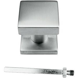 HDD Pro Voordeurknop Top Carre Op Rozas Inox Plus