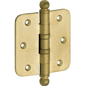 Artitec Mi Satori Kogellagerscharnier ronde hoek bol 89x89mm messing antiek